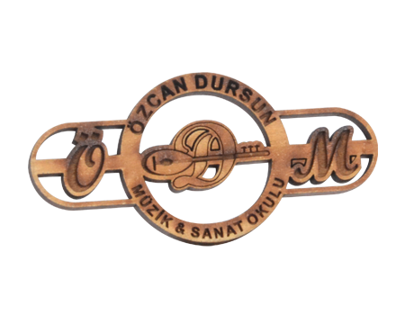 Ahşaptan lazer kesim logo